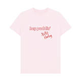 Pink Printed T-shirt Front