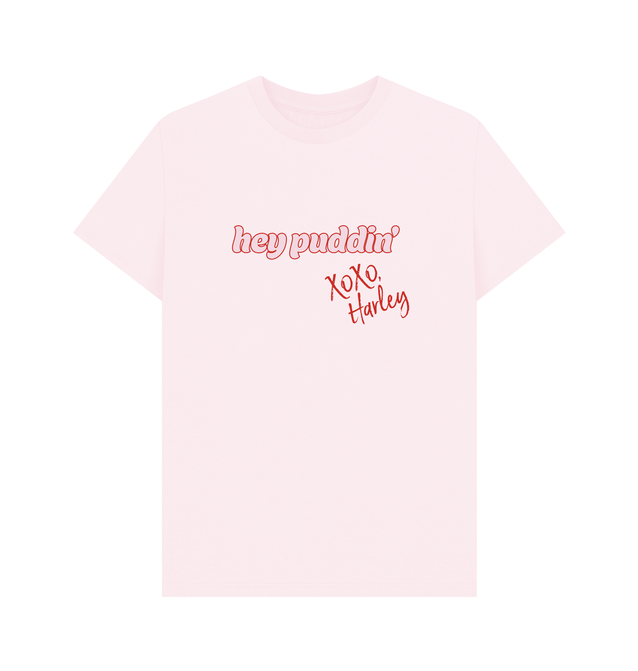 Pink Printed T-shirt Front