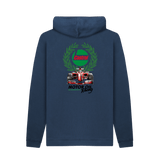 Navy Printed Hoody Back