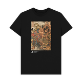 Black Printed T-shirt Front