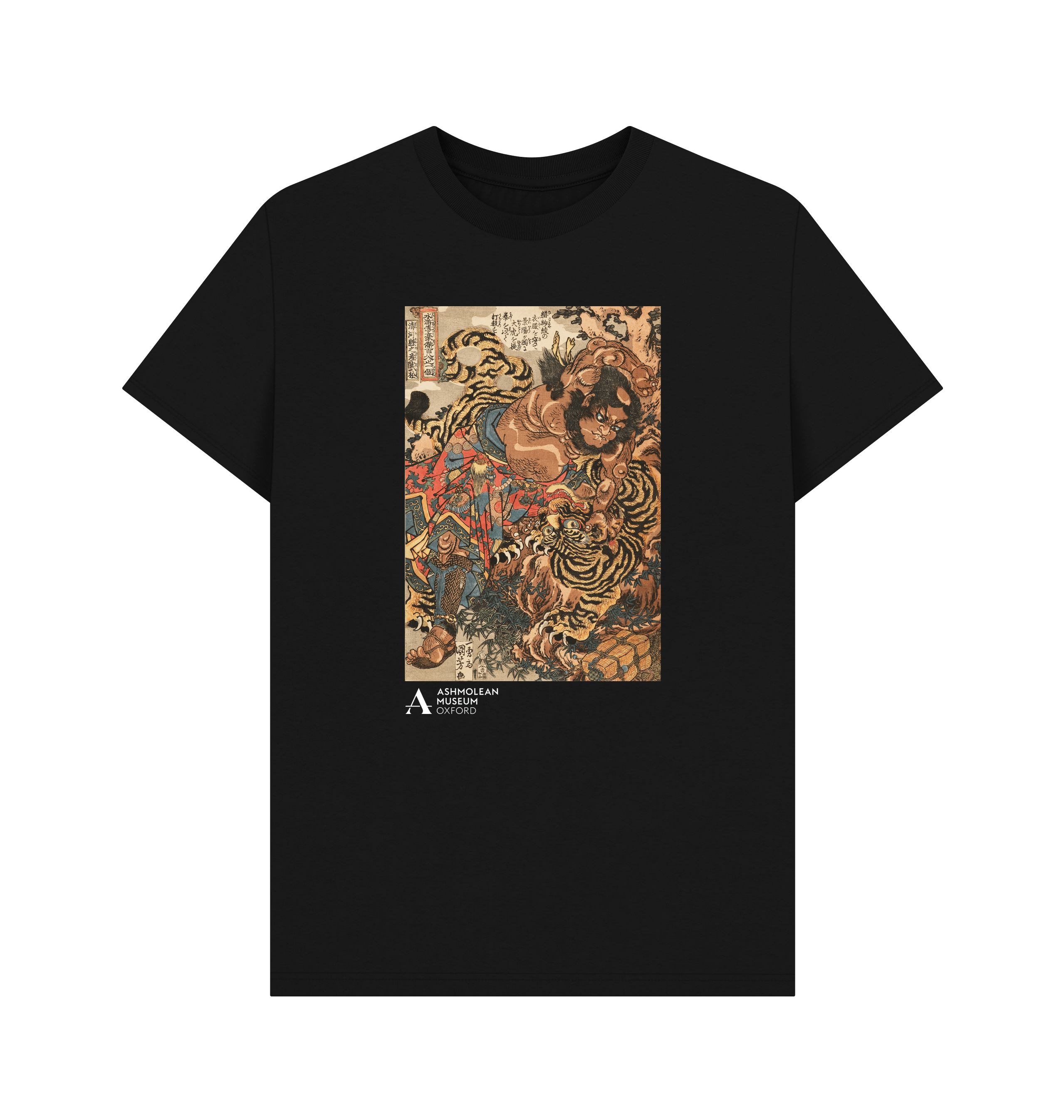 Black Printed T-shirt Front