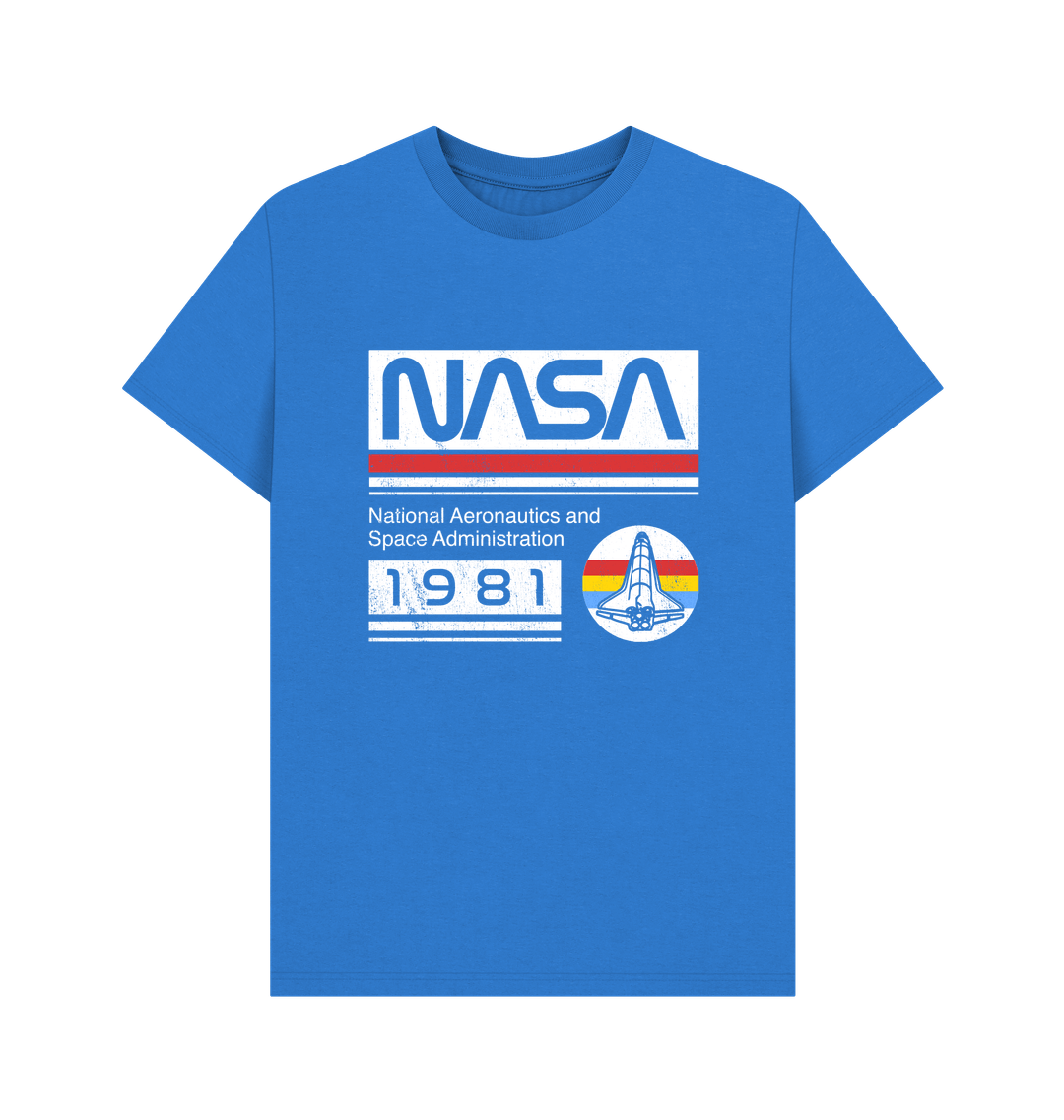 Bright Blue Printed T-shirt Front