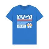 Bright Blue Printed T-shirt Front