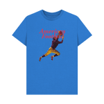 Bright Blue Printed T-shirt Front