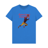 Bright Blue Printed T-shirt Front