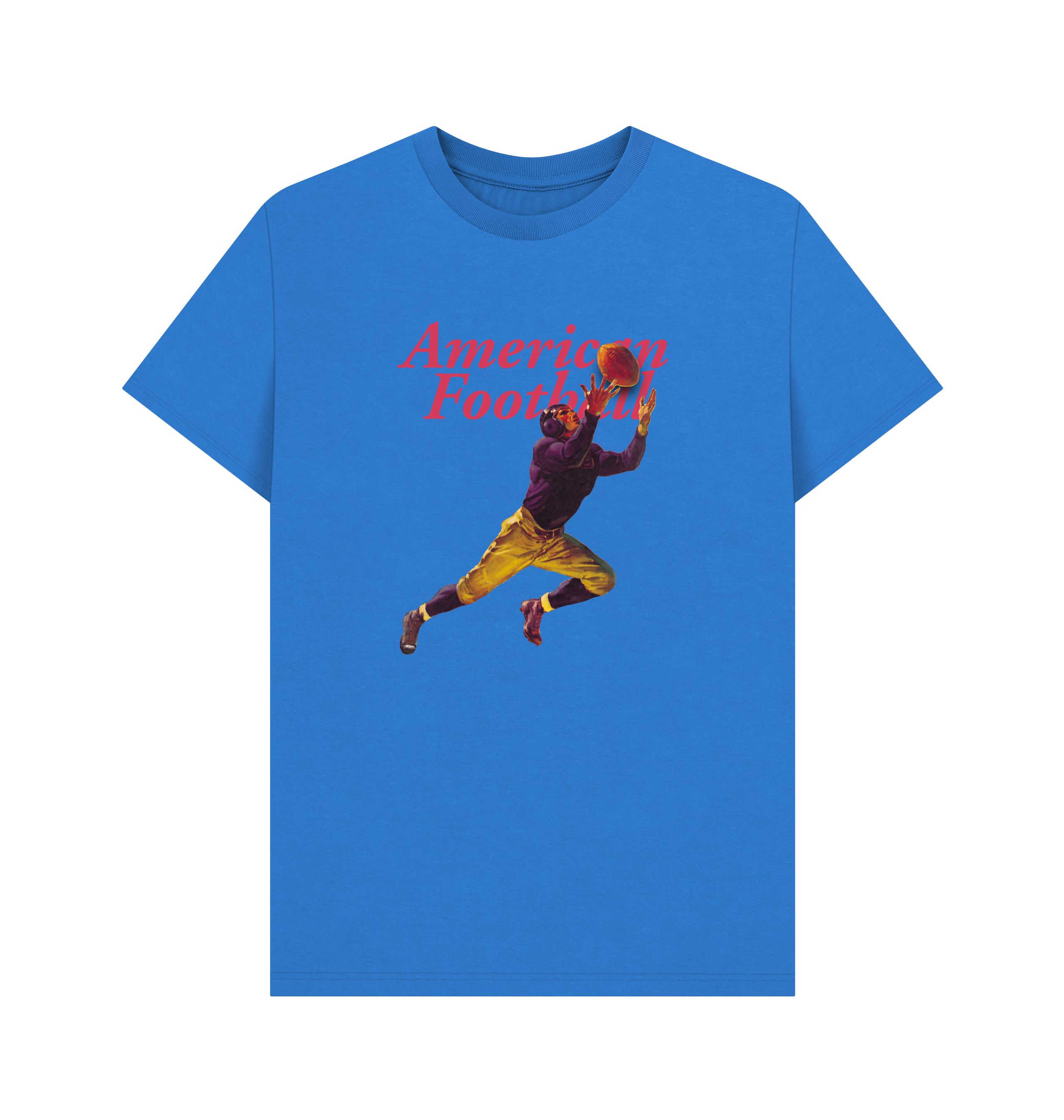 Bright Blue Printed T-shirt Front