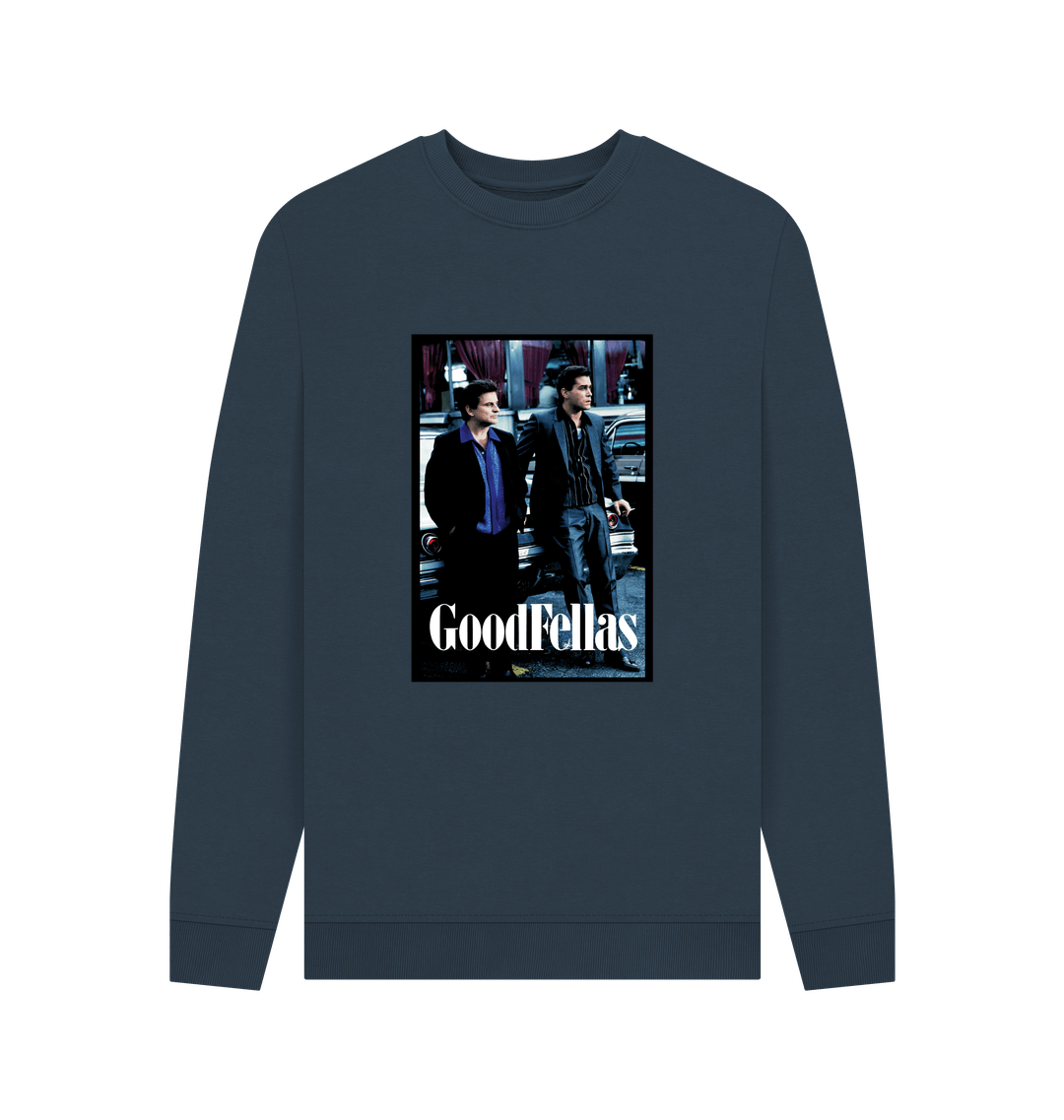 Navy Blue Printed Sweater