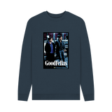 Navy Blue Printed Sweater