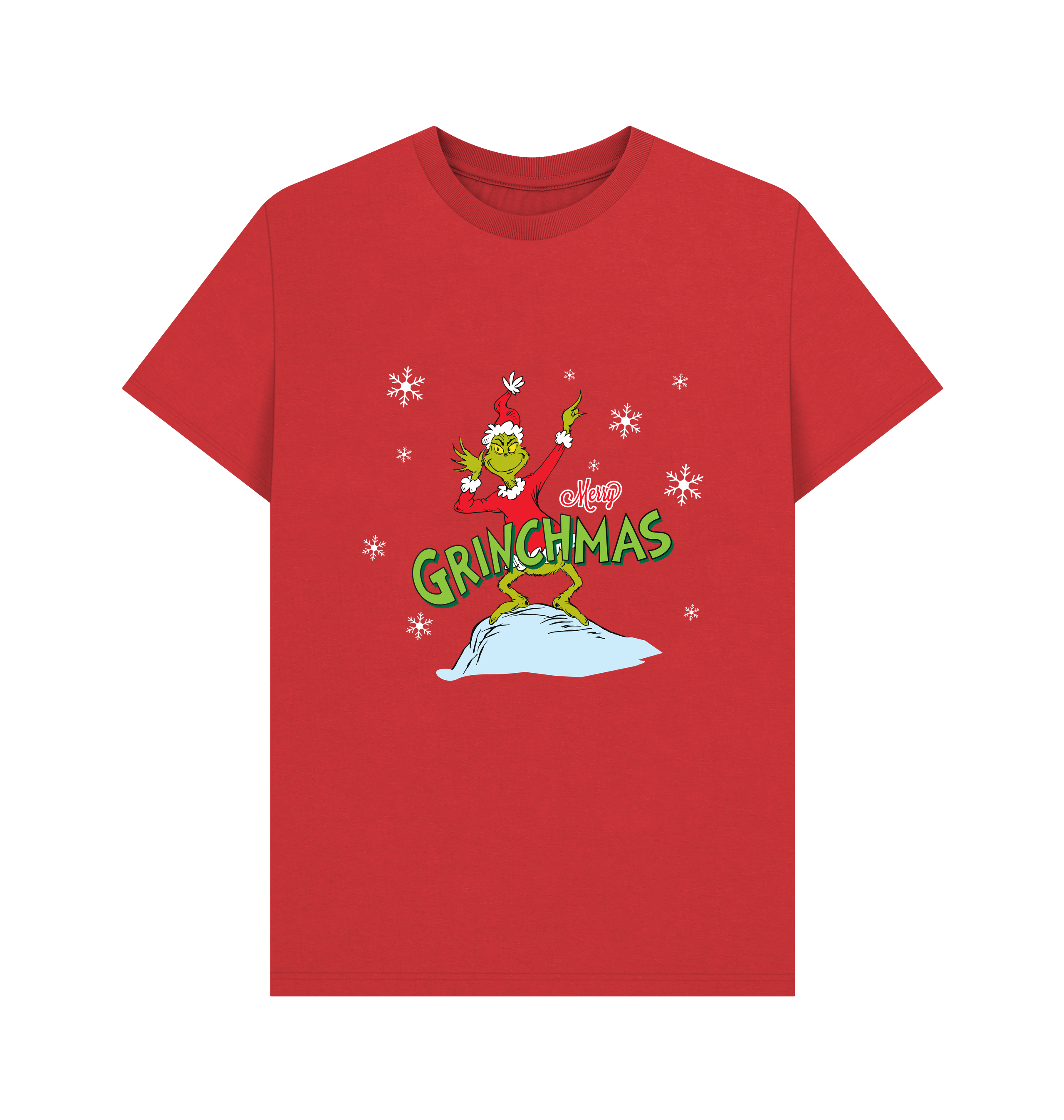 Red Printed T-shirt Front