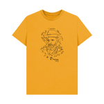 Mustard Printed T-shirt Front