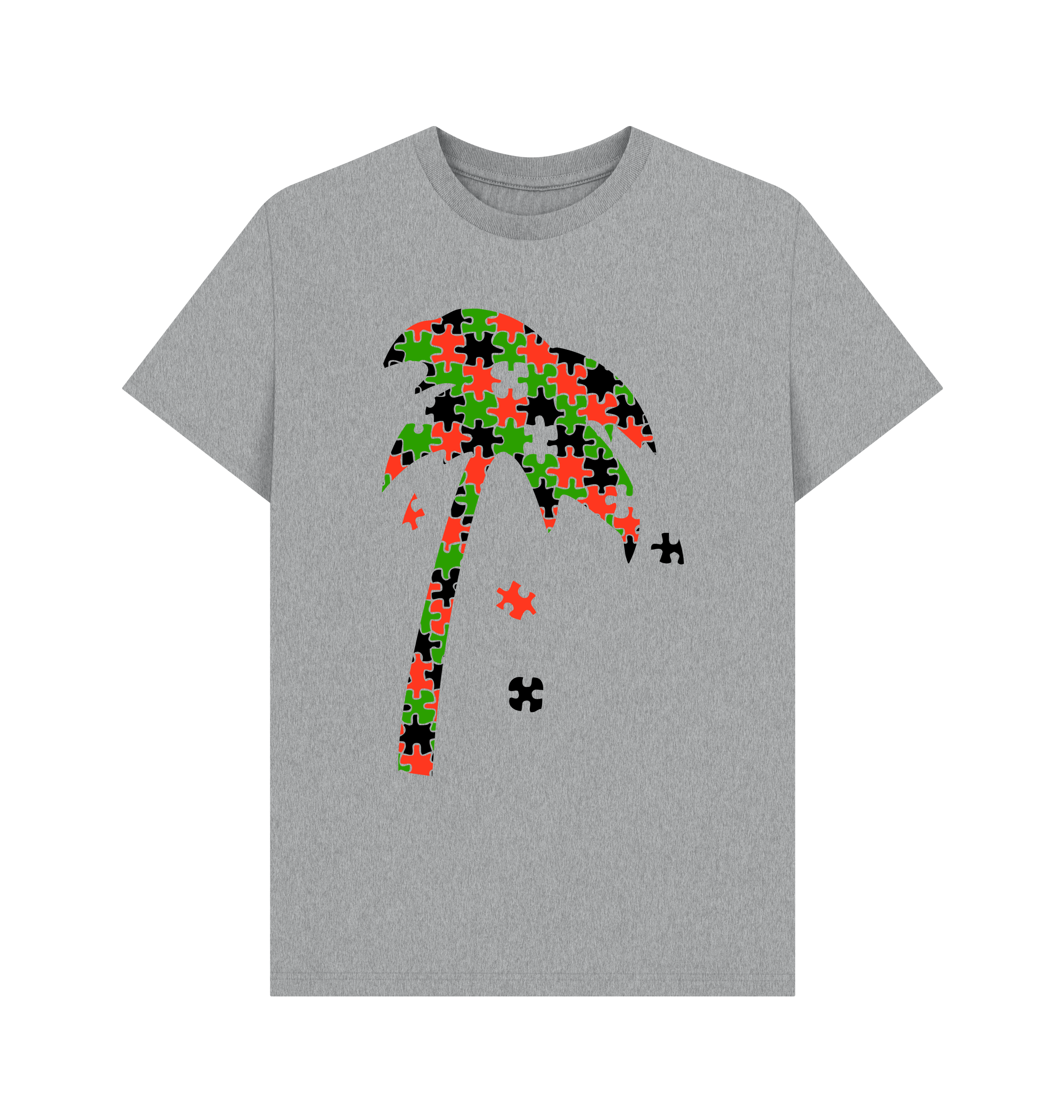 Athletic Grey Printed T-shirt