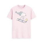 Pink Printed T-shirt Front