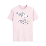 Pink Printed T-shirt Front