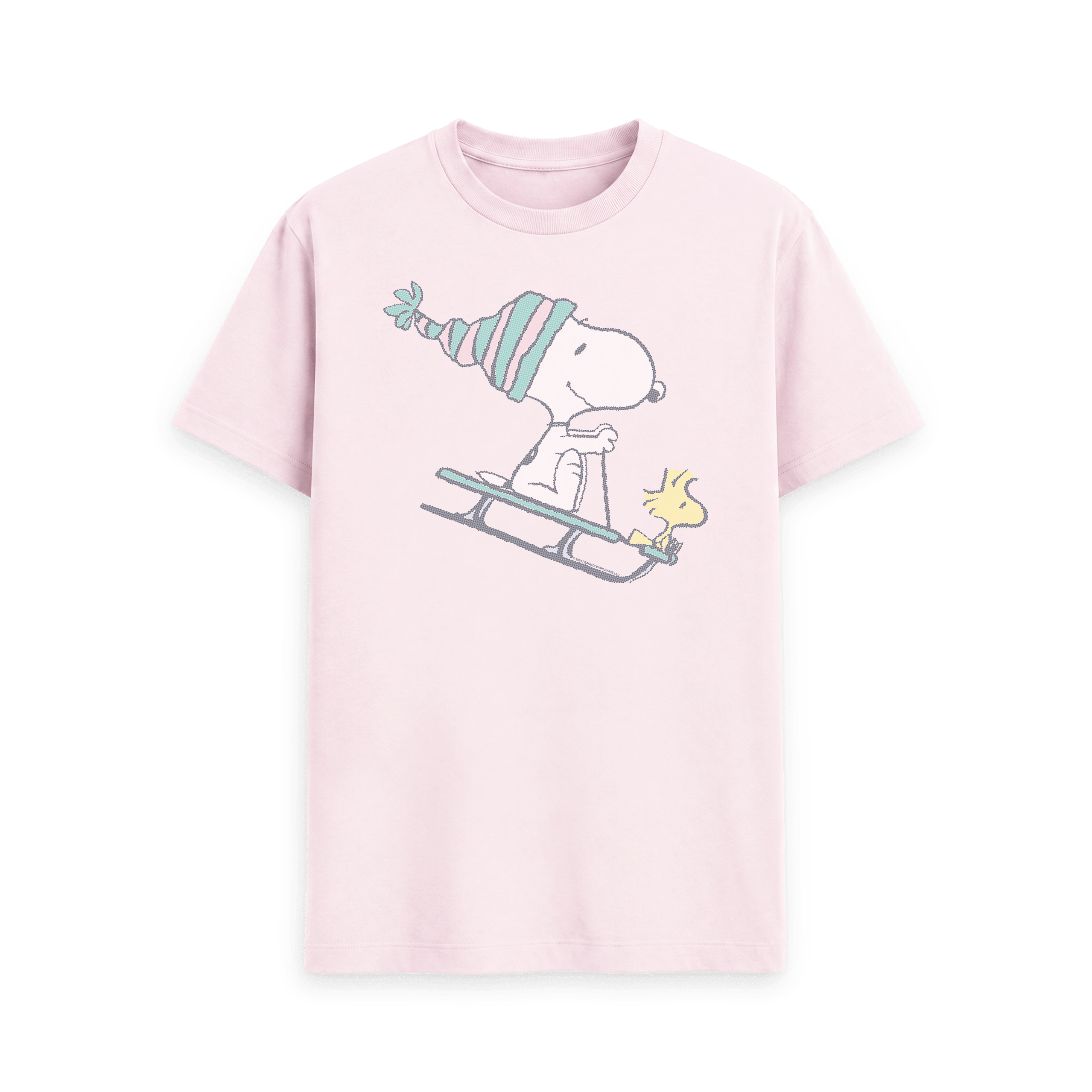 Pink Printed T-shirt Front