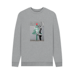 Light Heather Printed Sweater Front