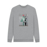 Light Heather Printed Sweater Front