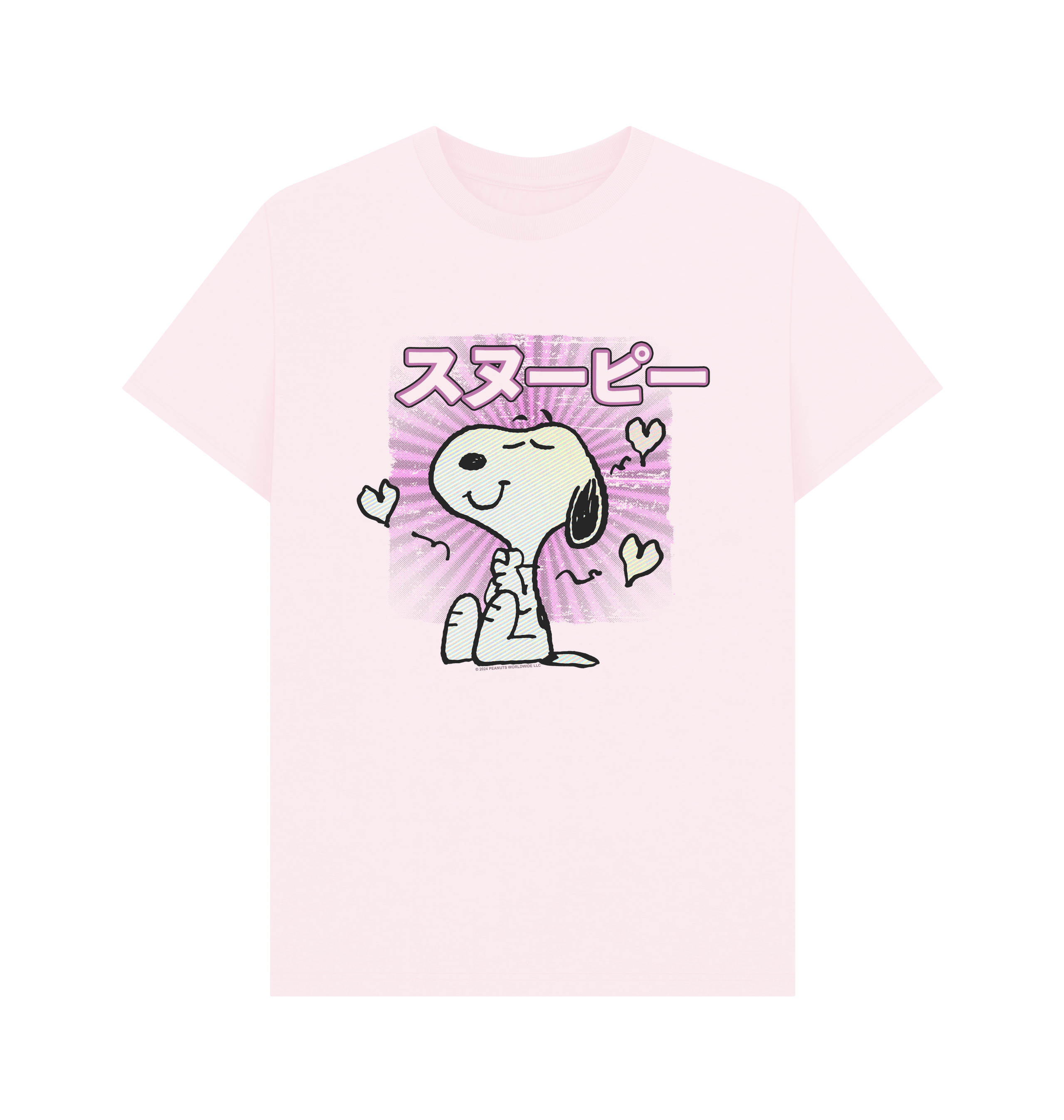 Pink Printed T-shirt Front