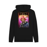 Black Printed Hoody Back