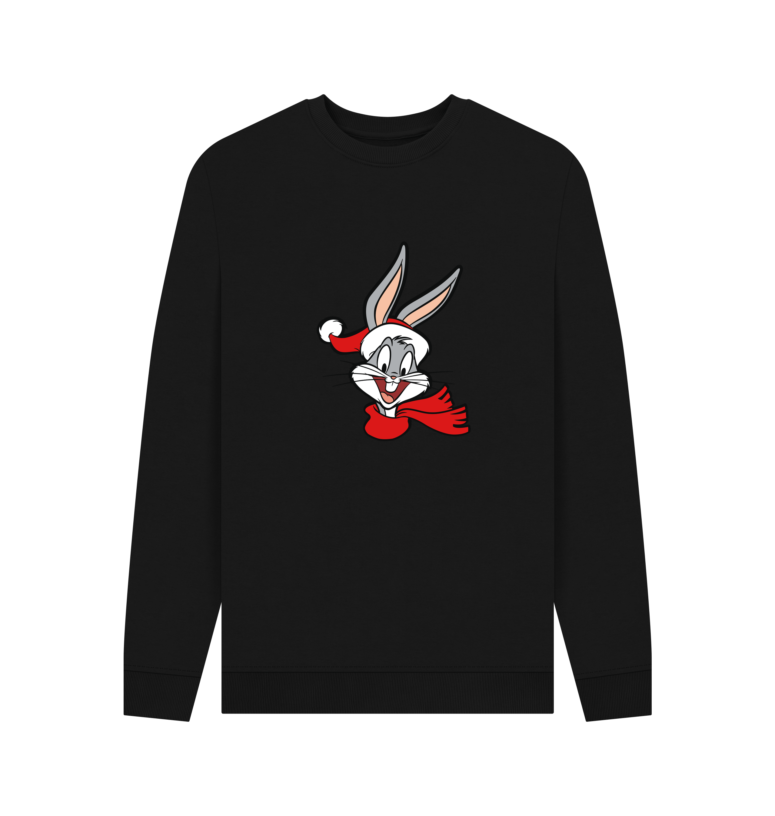 Black Printed Sweater
