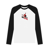 Black-White Printed Baseball T-shirt Front