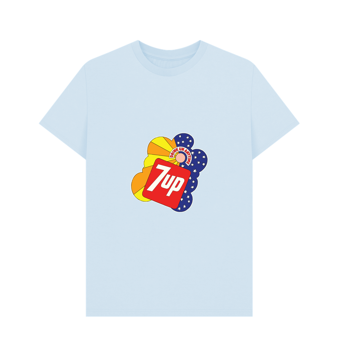Sky Blue Printed T-shirt