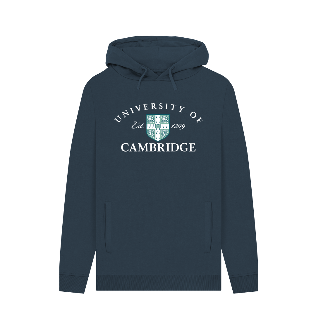 Navy Printed Hoody Front