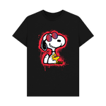 Black Printed T-shirt Front