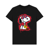 Black Printed T-shirt Front