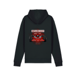 Black Printed Hoody Back