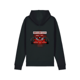 Black Printed Hoody Back