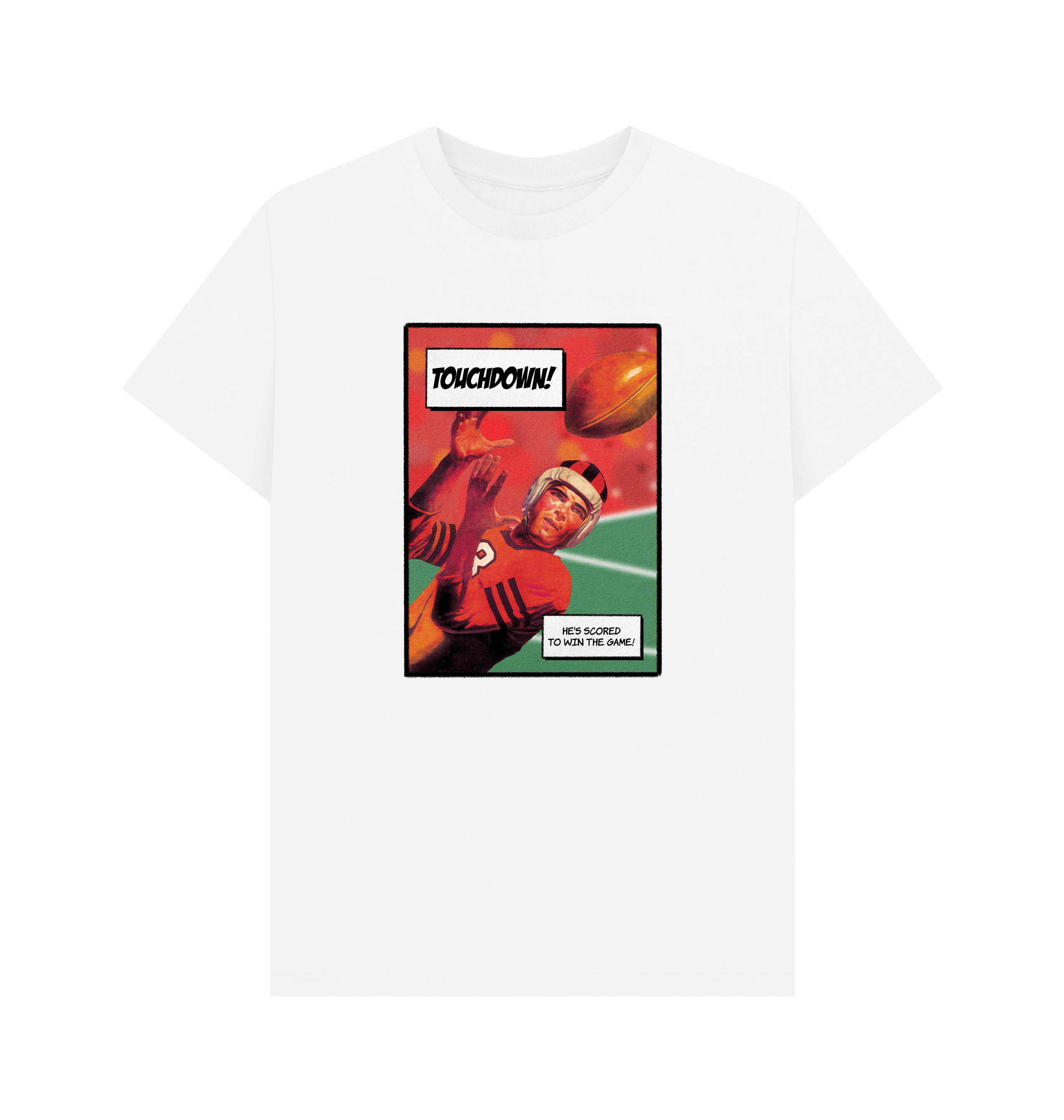 White Printed T-shirt Front