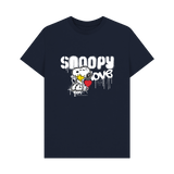Navy Blue Printed T-shirt Front
