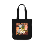 Black Printed Bag Front