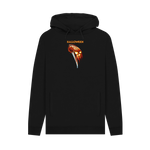 Black Printed Hoody Front