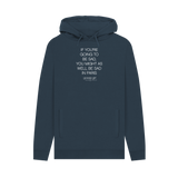 Navy Printed Hoody Front