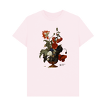 Pink Printed T-shirt Front