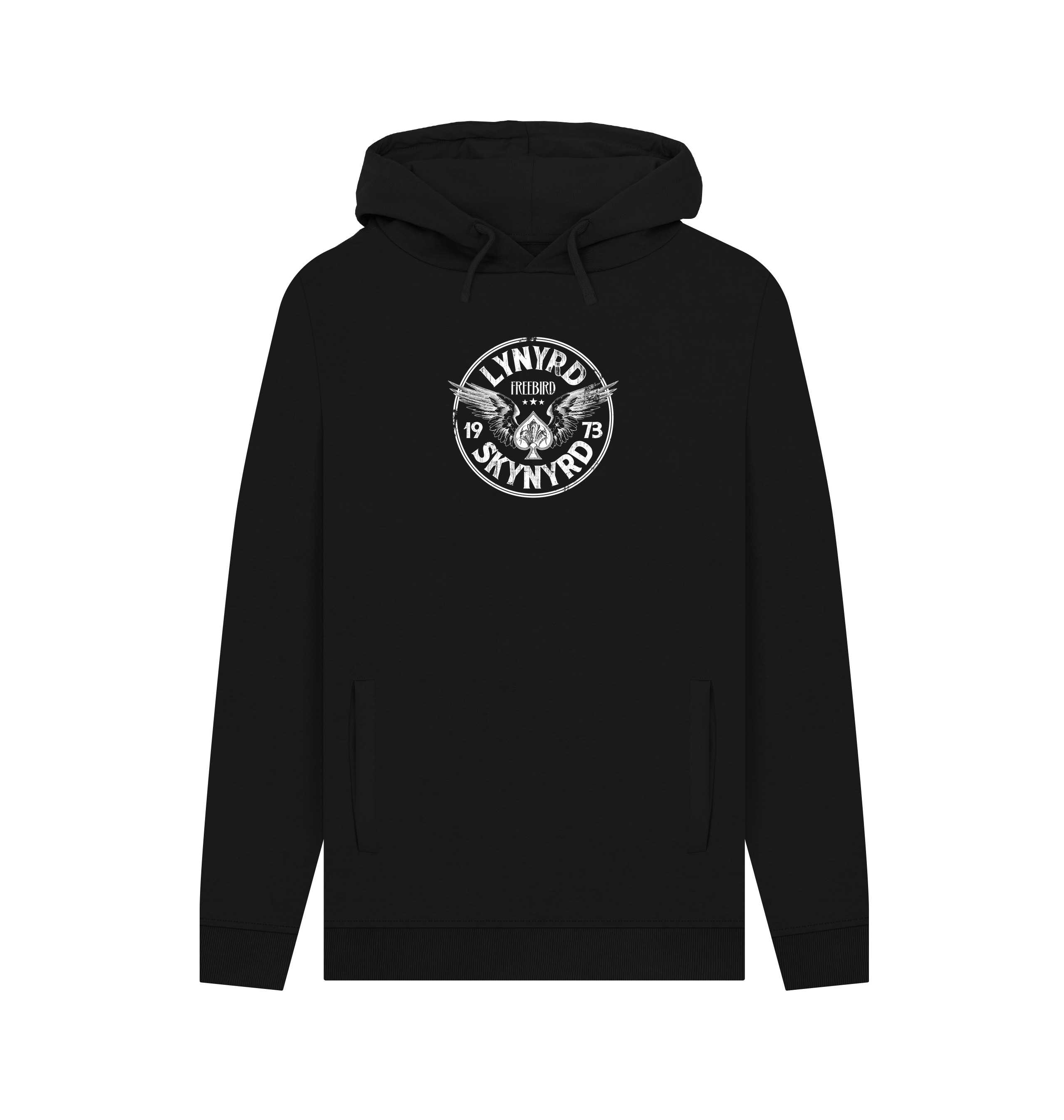 Black Printed Hoody