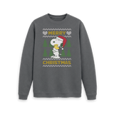 Slate Grey Printed Sweater Front