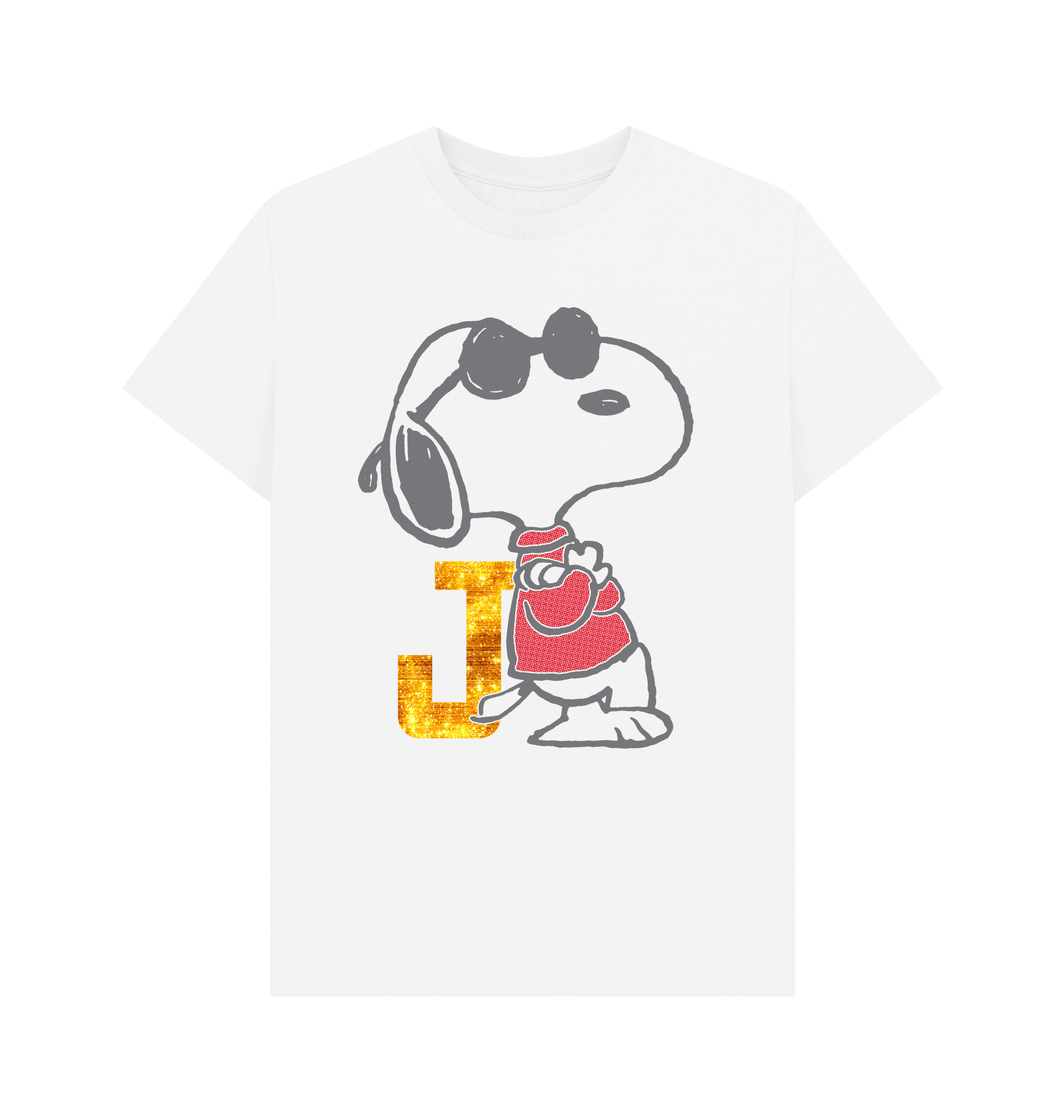 White Printed T-shirt Front