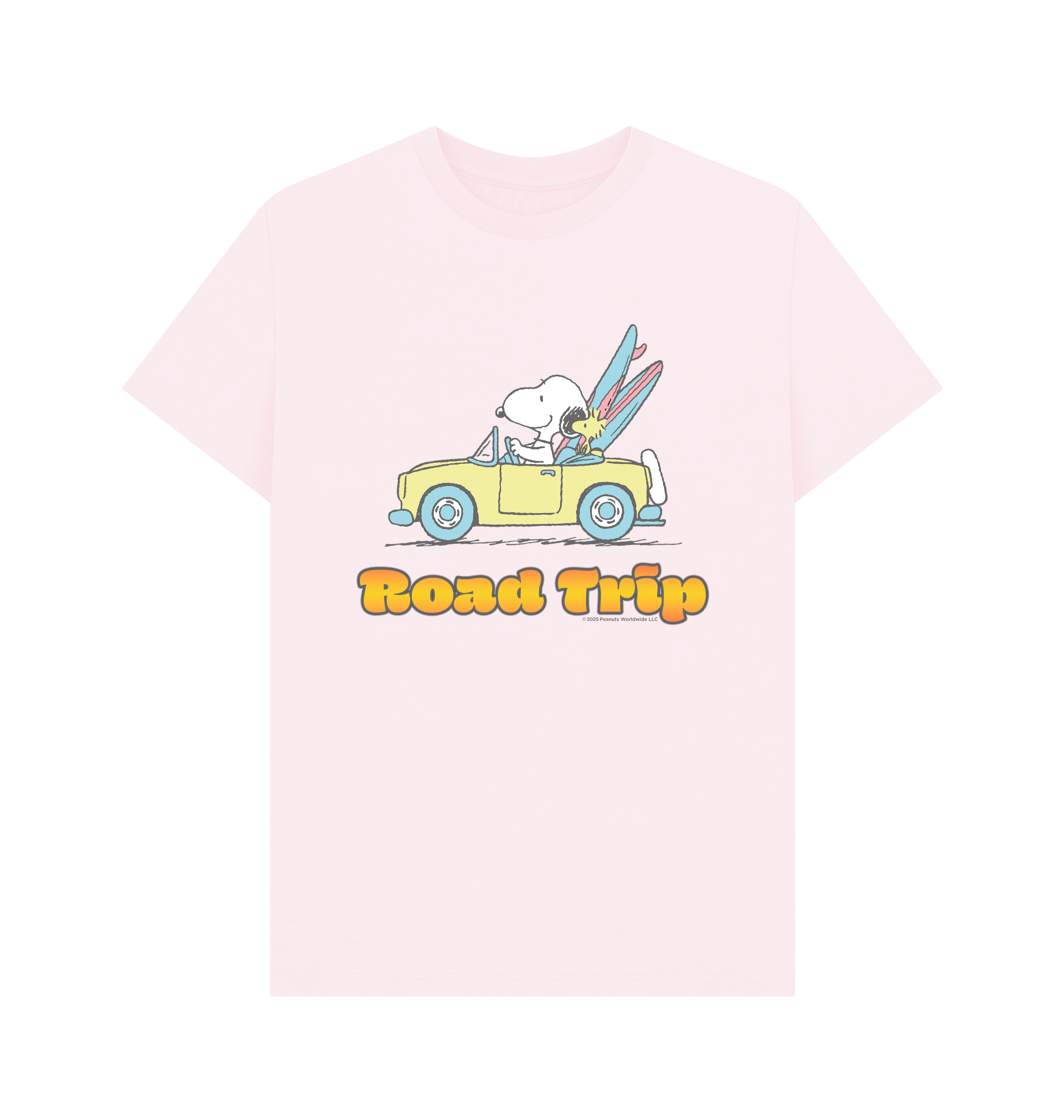 Pink Printed T-shirt Front