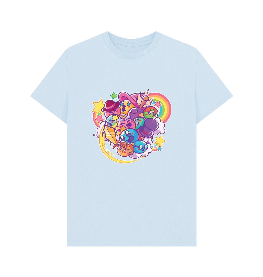 Sky Blue Printed T-shirt