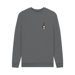 Slate Grey Printed Sweater Front