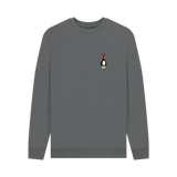 Slate Grey Printed Sweater Front