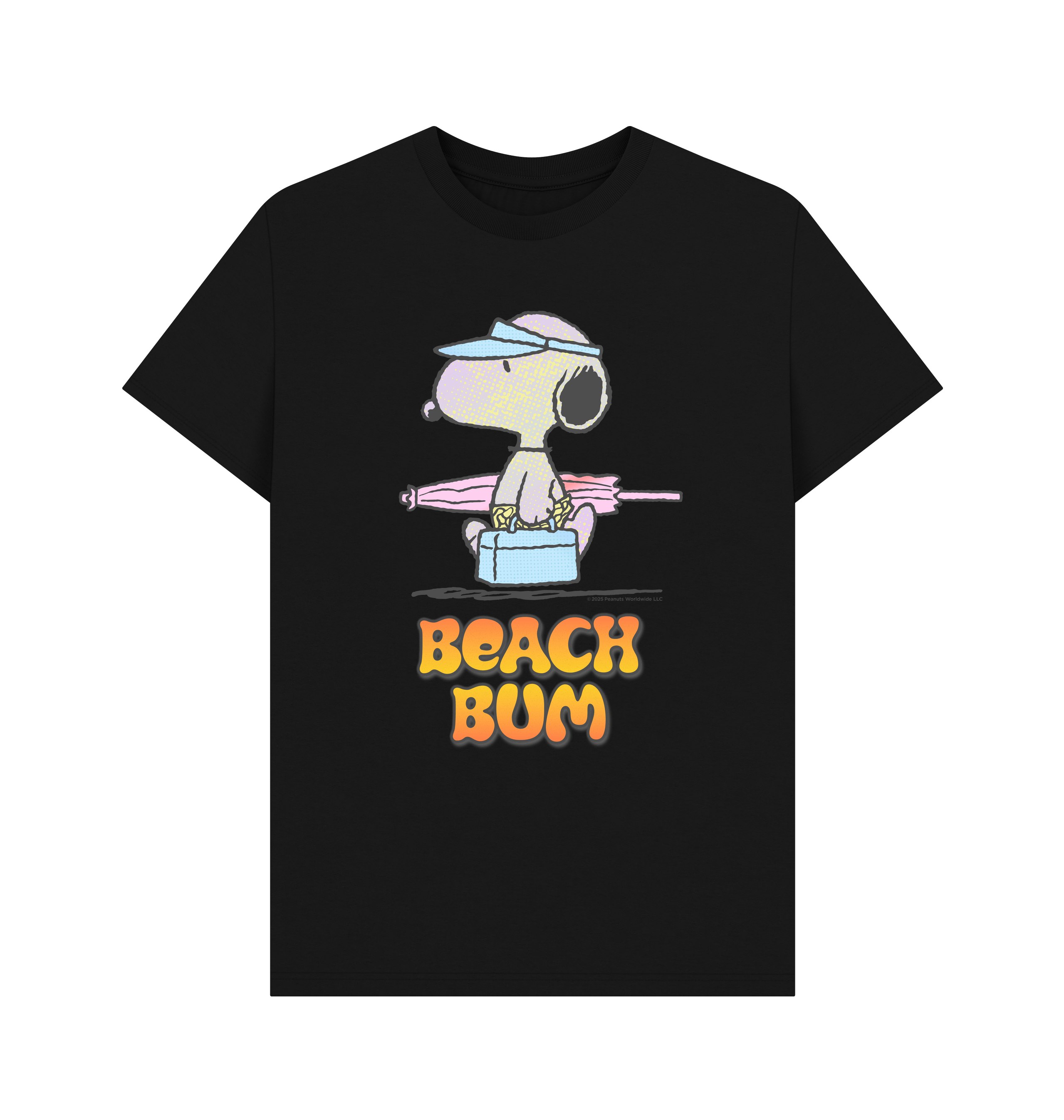 Black Printed T-shirt Front