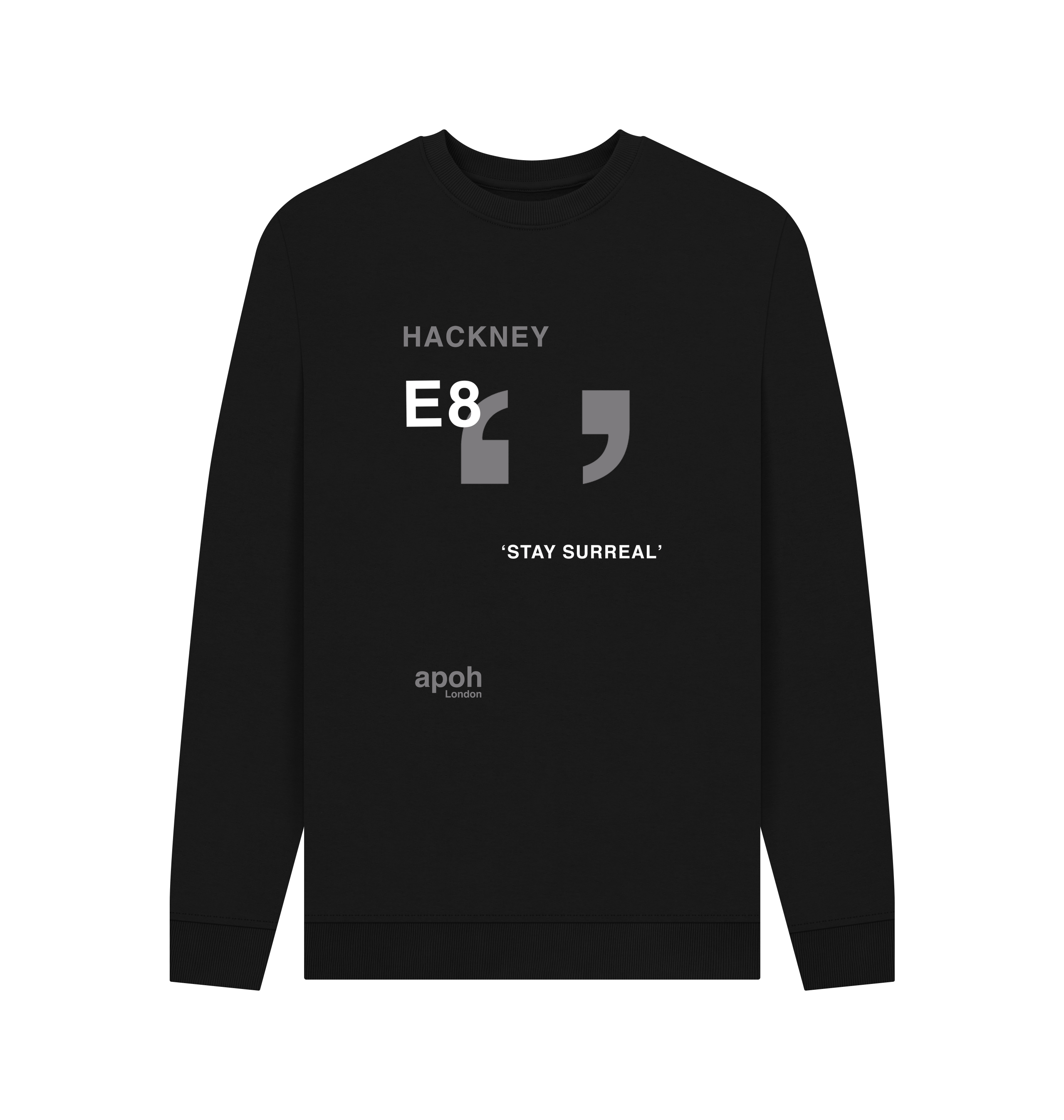 Black Printed Sweater