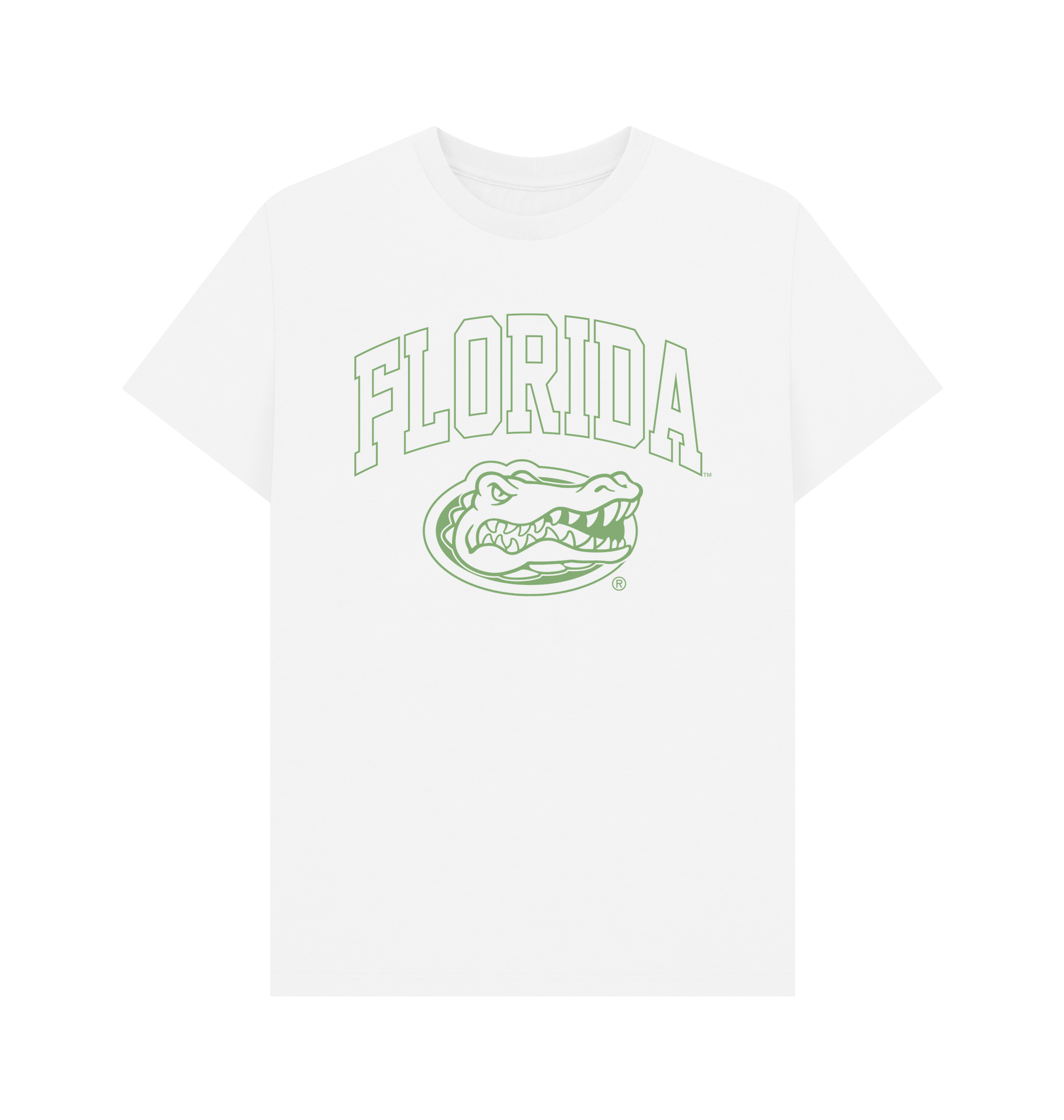 White Printed T-shirt Front