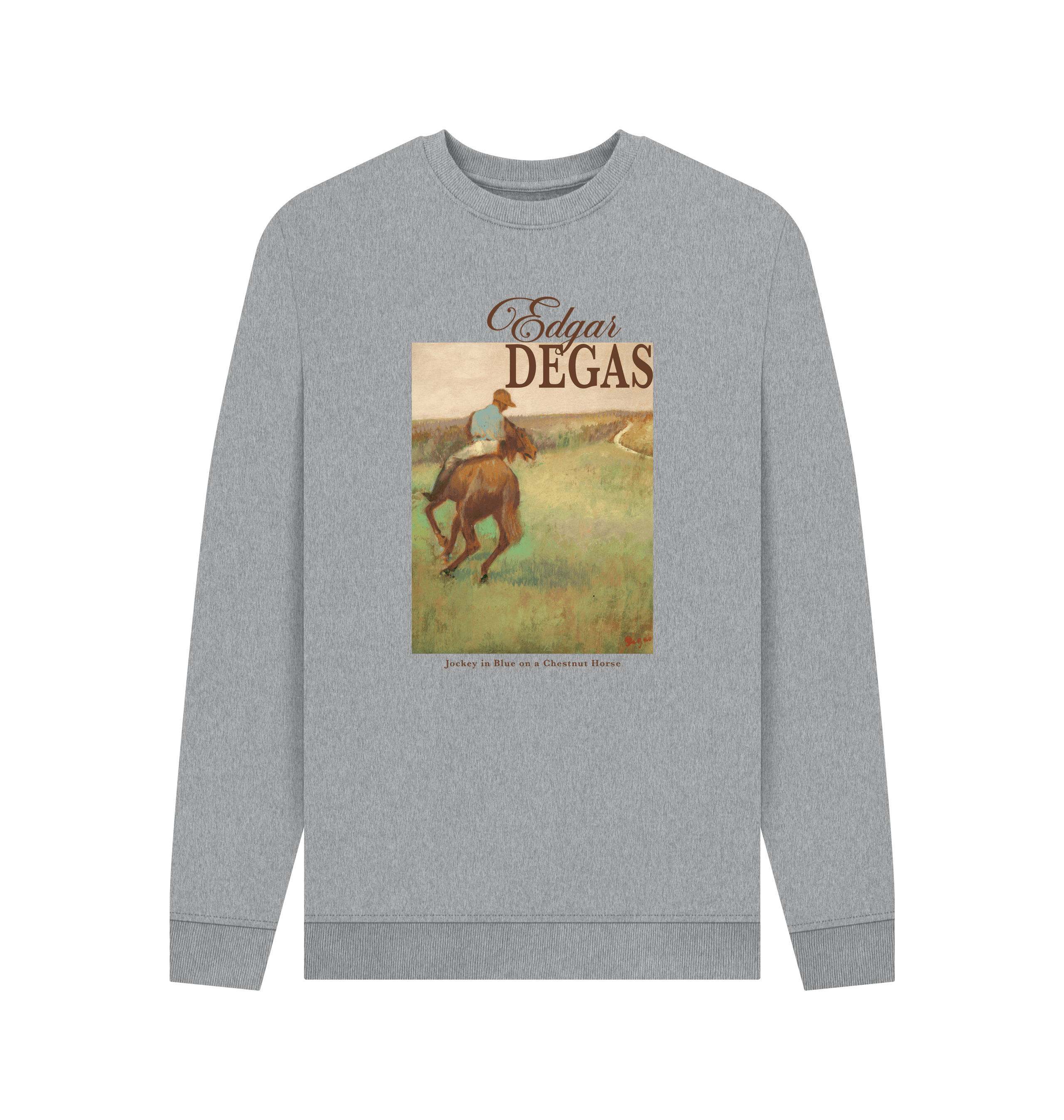 Light Heather Printed Sweater Front