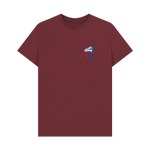 Red Wine Printed T-shirt Front