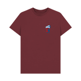 Red Wine Printed T-shirt Front