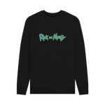 Black Printed Sweater Front